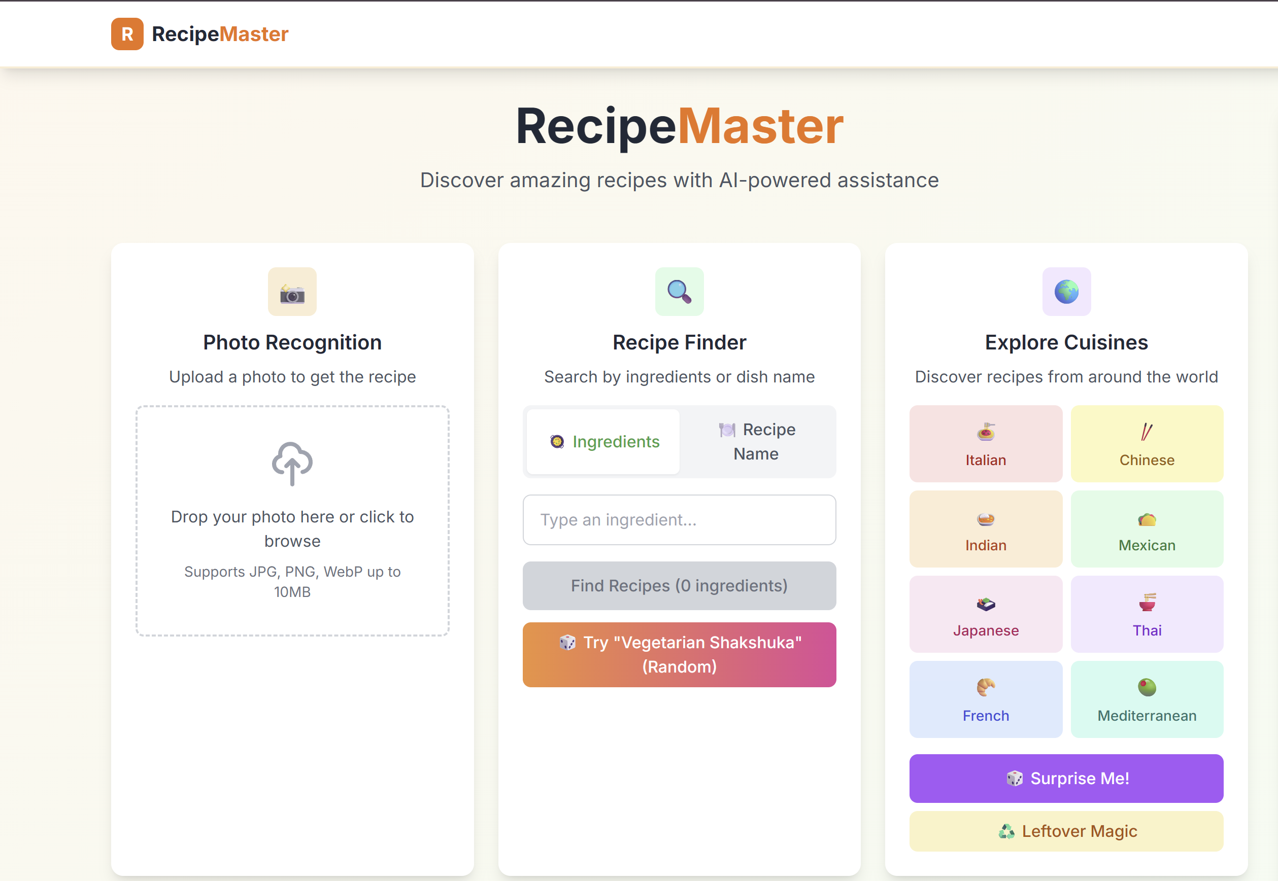 RecipeMaster screenshot